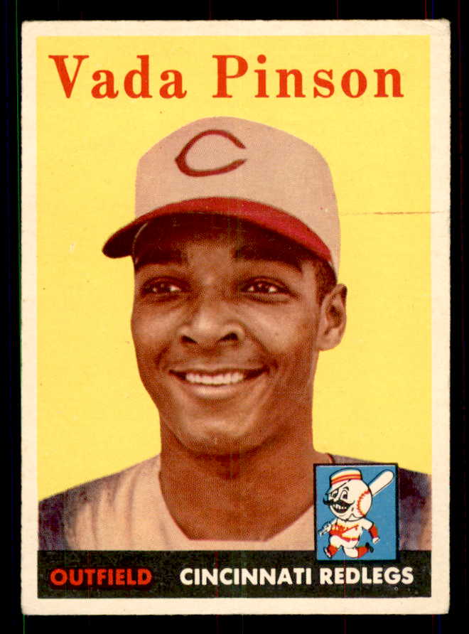 1958 Topps Baseball #420 Vada Pinson Reds VG-EX 551535