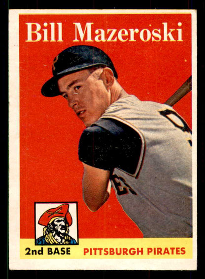 1958 Topps Baseball #238 Bill Mazeroski Pirates EX-MT 551544