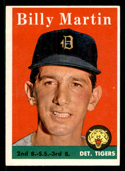 1958 Topps Baseball #271 Billy Martin Tigers EX 551545
