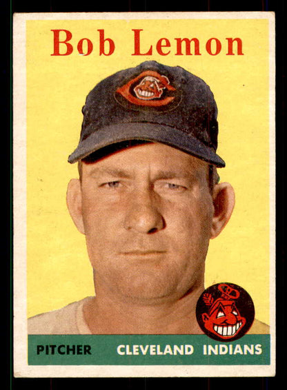 1958 Topps Baseball #002 Bob Lemon Indians EX 551548