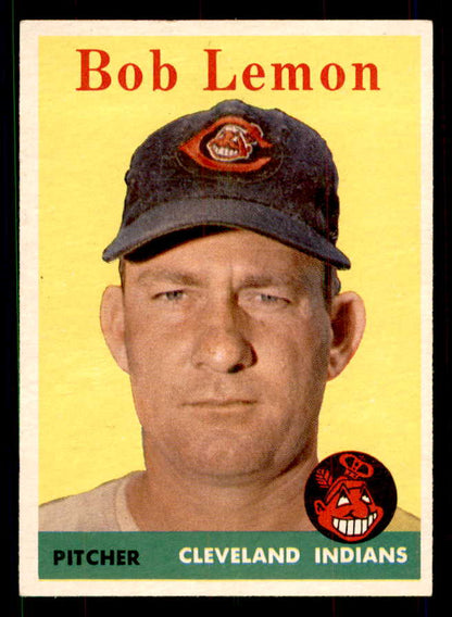 1958 Topps Baseball #002 Bob Lemon Indians EX-MT 551549