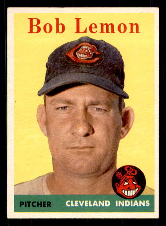 1958 Topps Baseball #002 Bob Lemon Indians EX-MT 551549