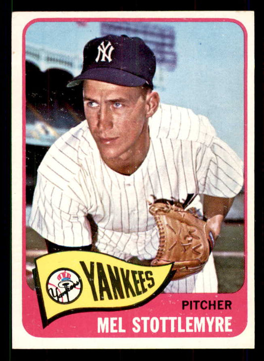 1965 Topps Baseball #550 Mel Stottlemyre Yankees EX-MT 551560
