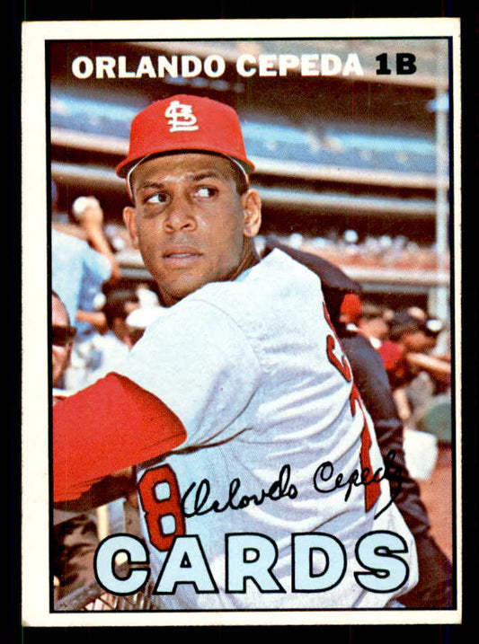 1967 Topps Baseball #020 Orlando Cepeda Cardinals EX+/EX-MT 551561