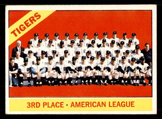 1966 Topps Baseball #583 Detroit Tigers Team EX+/EX-MT 551565