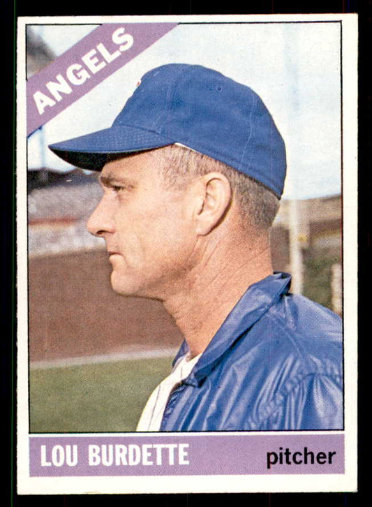 1966 Topps Baseball #299 Lou Burdette Angels EX-MT 551566