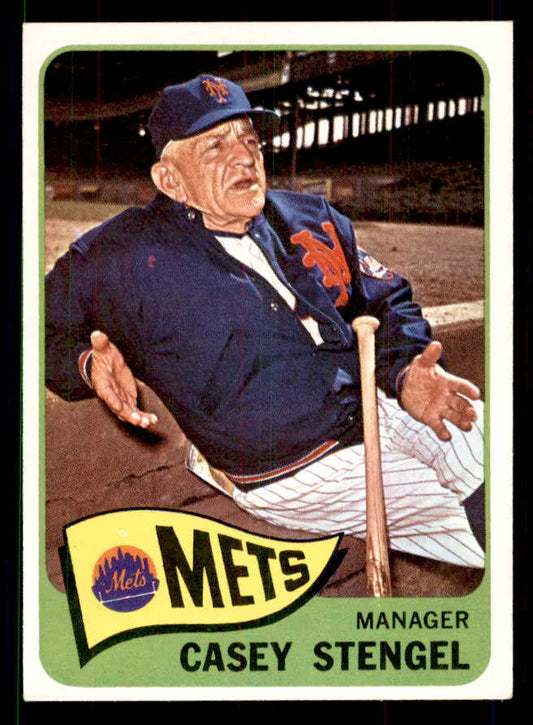 1965 Topps Baseball #187 Casey Stengel Mets EX-MT 551572