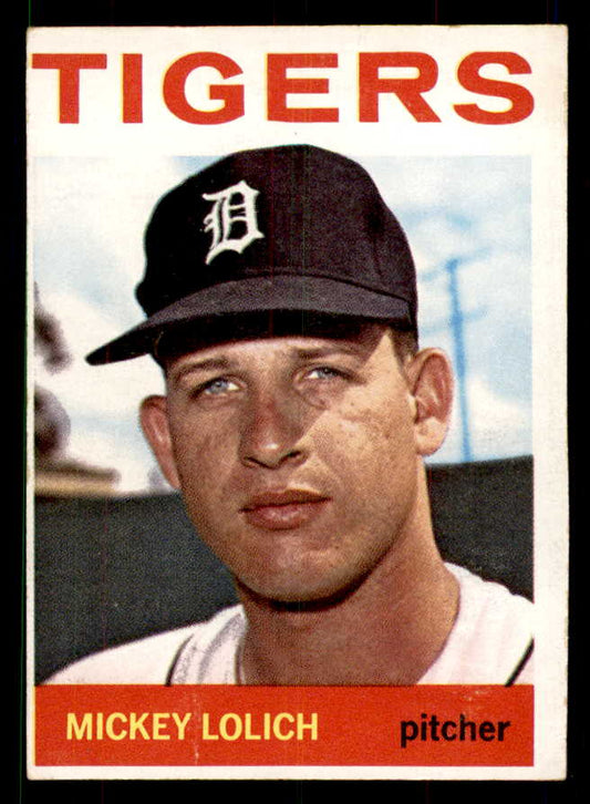 1964 Topps Baseball #128 Mickey Lolich Tigers EX 551581