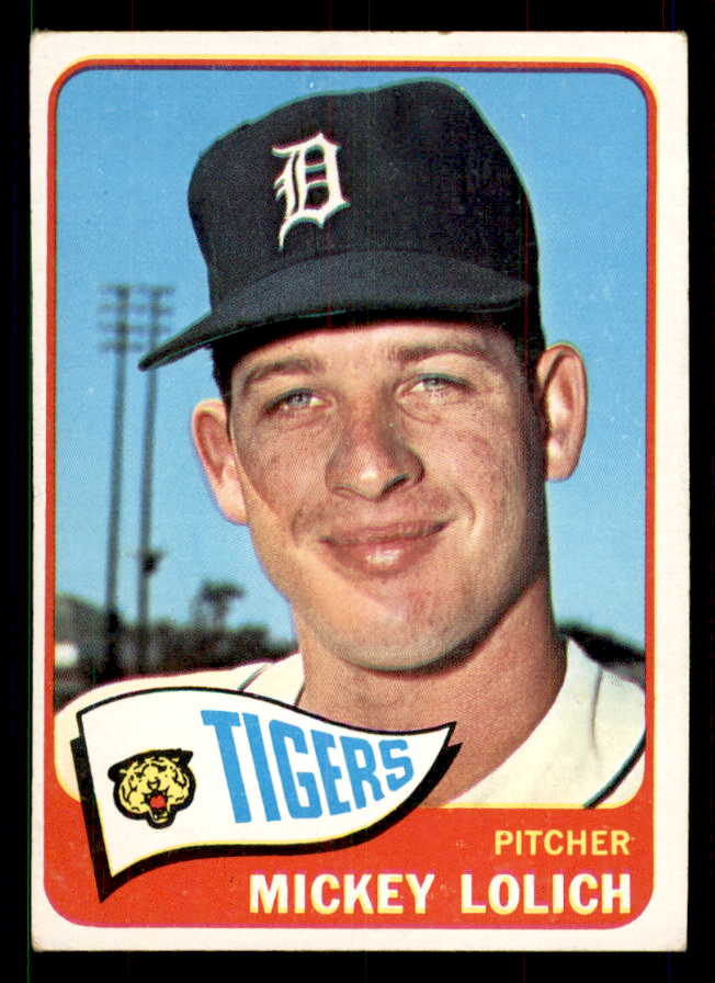 1965 Topps Baseball #335 Mickey Lolich Tigers EX 551585
