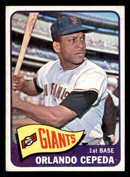 1965 Topps Baseball #360 Orlando Cepeda Giants EX+/EX-MT 551588