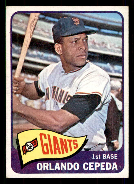 1965 Topps Baseball #360 Orlando Cepeda Giants EX+/EX-MT 551588