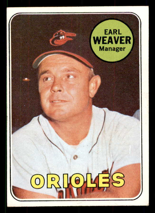 1969 Topps Baseball #516 Earl Weaver Orioles EX-MT 551604