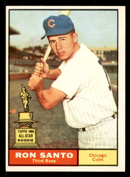 1961 Topps Baseball #035 Ron Santo Cubs EX-MT 551609