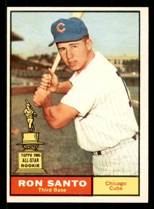 1961 Topps Baseball #035 Ron Santo Cubs EX-MT 551609