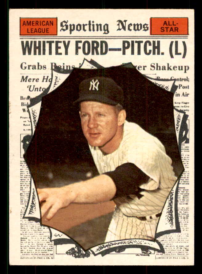 1961 Topps Baseball #586 Whitey Ford A.S. Yankees EX-MT 551621