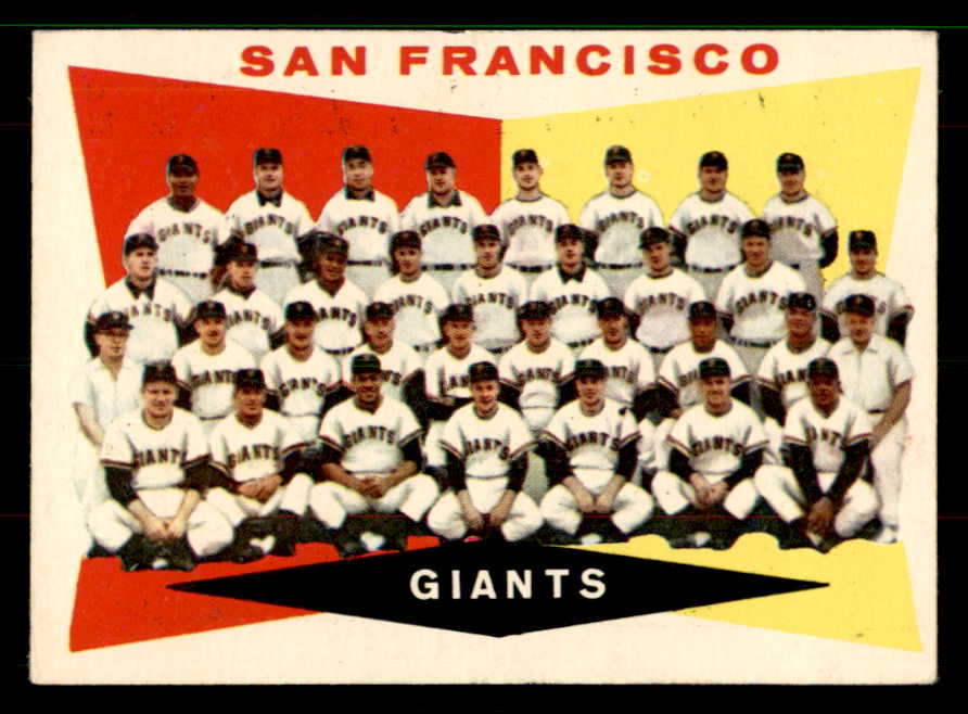 1960 Topps Baseball #151 San Francisco Giants Team EX+/EX-MT 551624