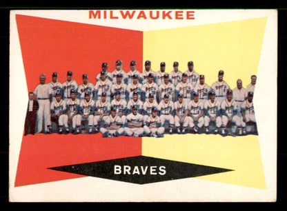 1960 Topps Baseball #381 Milwaukee Braves Team EX+/EX-MT 551626