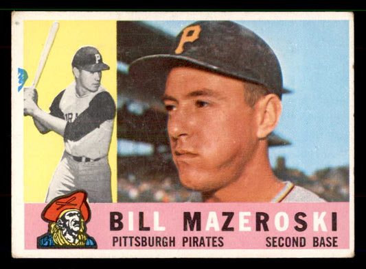 1960 Topps Baseball #055 Bill Mazeroski Pirates VG-EX 551635