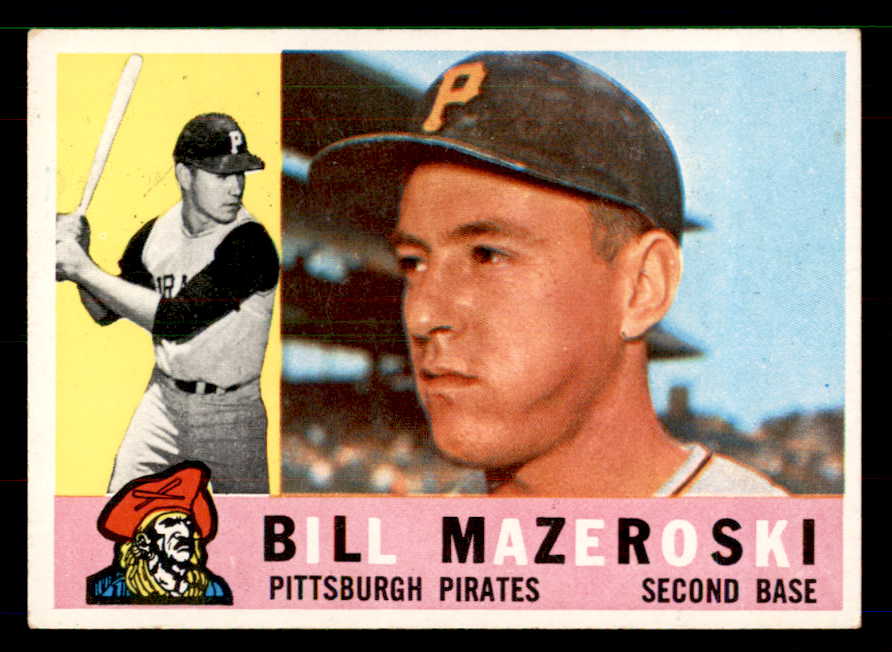 1960 Topps Baseball #055 Bill Mazeroski Pirates EX 551636