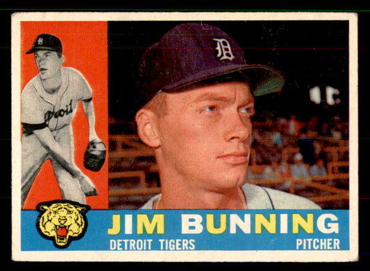 1960 Topps Baseball #502 Jim Bunning Tigers VG 551642
