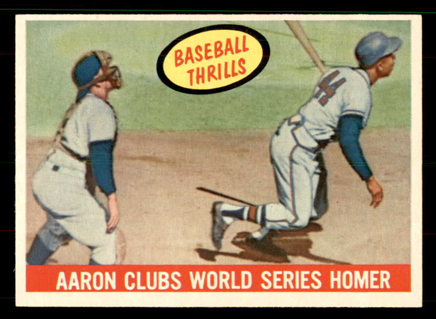1959 Topps Baseball #467 Hank Aaron IA Braves NR-MT 551662