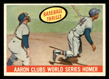 1959 Topps Baseball #467 Hank Aaron IA Braves NR-MT 551662