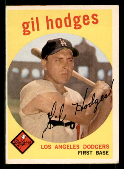 1959 Topps Baseball #270 Gil Hodges Dodgers EX 551668