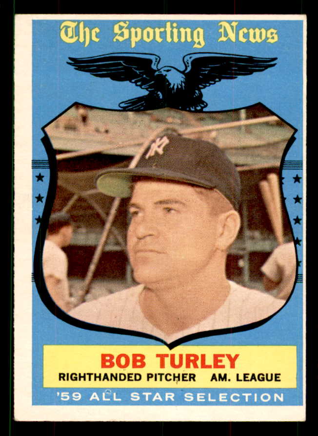 1959 Topps Baseball #570 Bob Turley A.S. Yankees EX-MT 551688