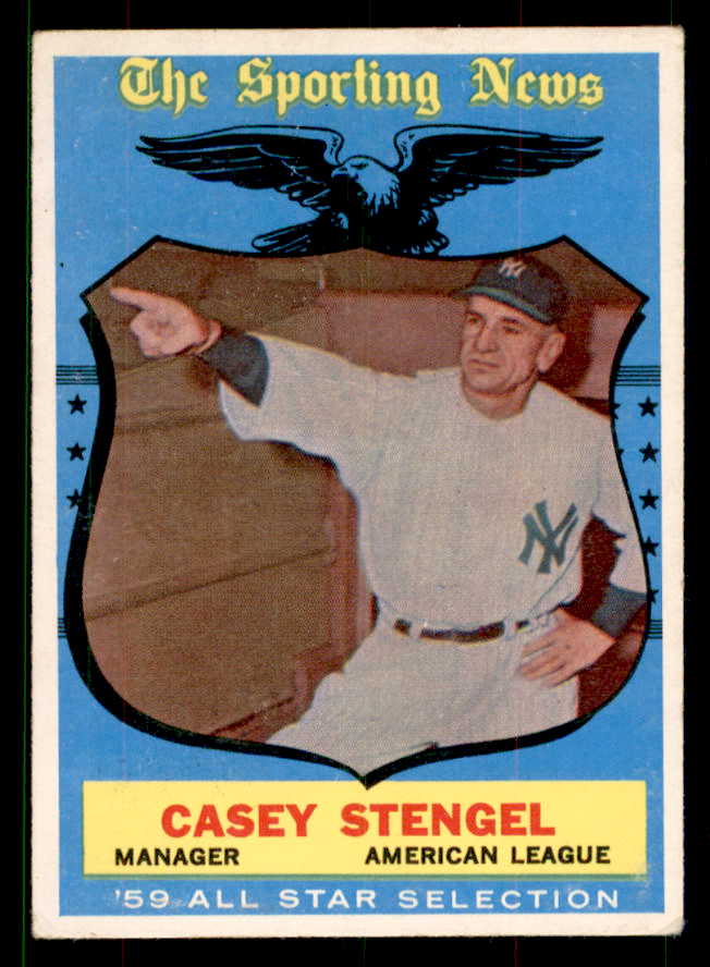 1959 Topps Baseball #552 Casey Stengel A.S. Yankees EX 551691