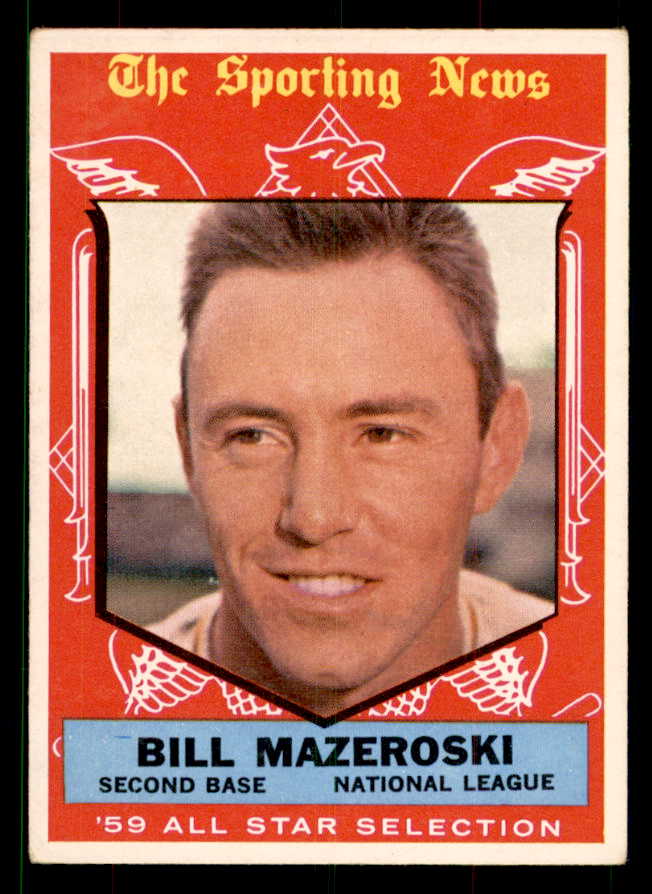 1959 Topps Baseball #555 Bill Mazeroski A.S. Pirates EX-MT 551698