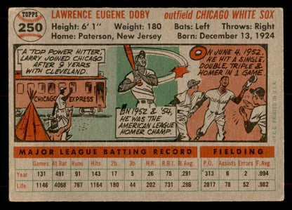 1956 Topps Baseball #250 Larry Doby White Sox VG-EX 551717