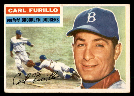 1956 Topps Baseball #190 Carl Furillo Dodgers VG 551719