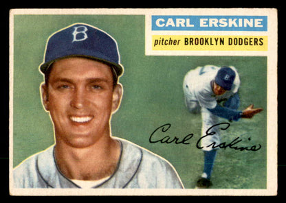 1956 Topps Baseball #233 Carl Erskine Dodgers VG-EX 551726