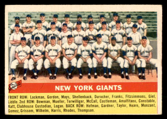 1956 Topps Baseball #226 New York Giants Team VG-EX 551727