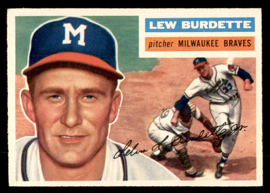 1956 Topps Baseball #219 Lou Burdette Braves EX-MT 551760