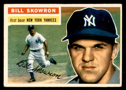 1956 Topps Baseball #061 Bill Skowron Yankees VG-EX Gray 551762