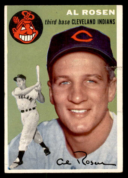 1954 Topps Baseball #015 Al Rosen Indians VG-EX 551780