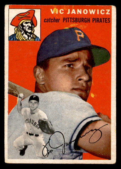 1954 Topps Baseball #016 Vic Janowicz Pirates VG-EX 551782