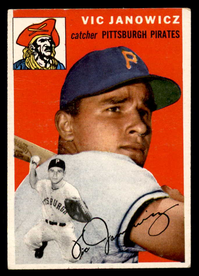 1954 Topps Baseball #016 Vic Janowicz Pirates VG-EX 551783