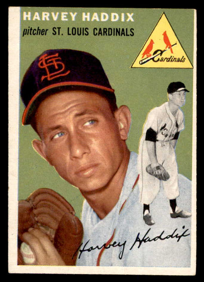 1954 Topps Baseball #009 Harvey Haddix Cardinals EX-MT 551791