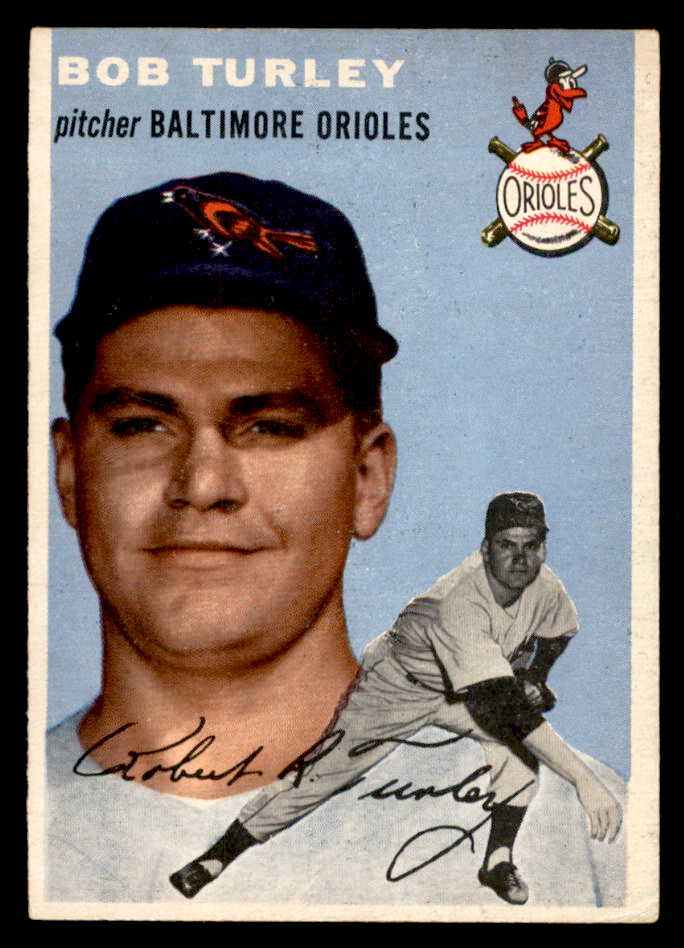 1954 Topps Baseball #085 Bob Turley Orioles EX+/EX-MT 551792