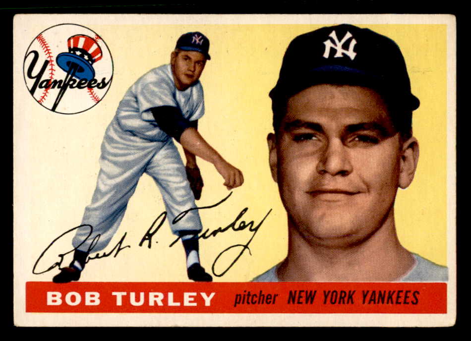 1955 Topps Baseball #038 Bob Turley Yankees VG-EX 551794