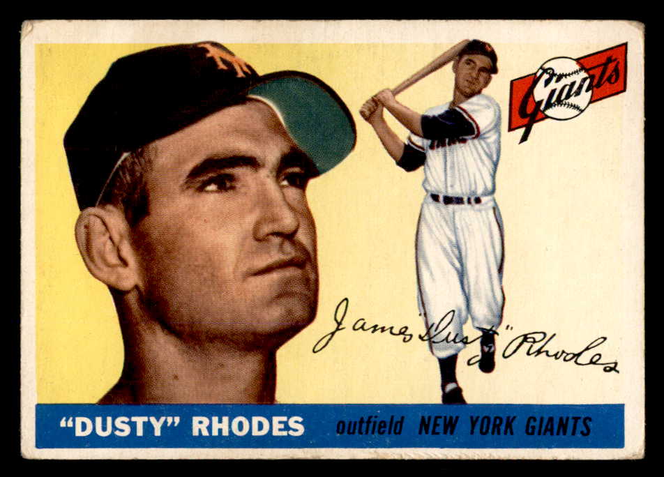 1955 Topps Baseball #001 Dusty Rhodes Giants VG-EX 551797