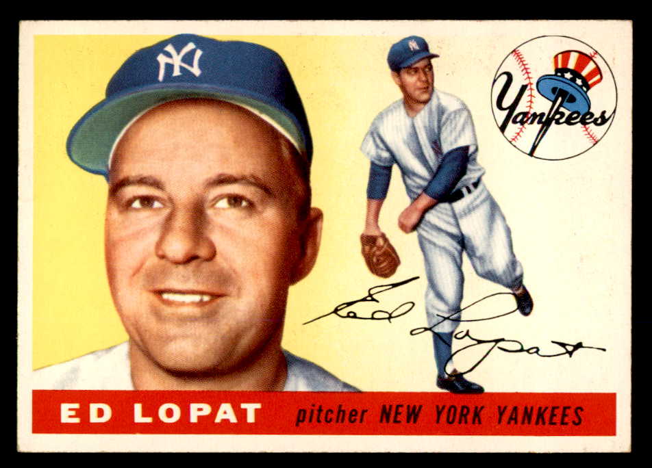 1955 Topps Baseball #109 Eddie Lopat Yankees EX-MT 551801