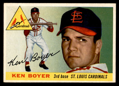 1955 Topps Baseball #125 Ken Boyer Cardinals EX-MT 551810