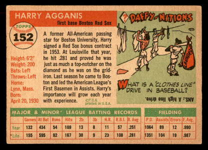 1955 Topps Baseball #152 Harry Agganis Red Sox VG-EX 551812