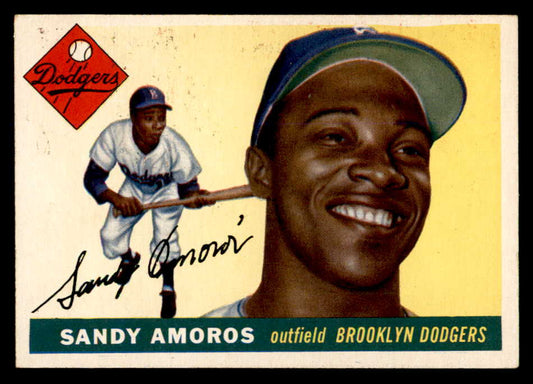 1955 Topps Baseball #075 Sandy Amoros Dodgers VG-EX 551813