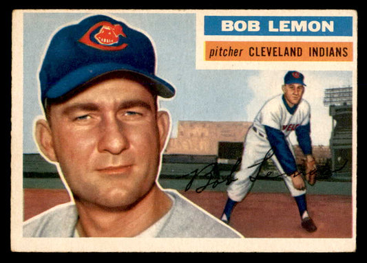 1956 Topps Baseball #255 Bob Lemon Indians EX+/EX-MT 551815