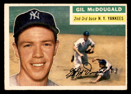 1956 Topps Baseball #225 Gil McDougald Yankees EX+/EX-MT 551816