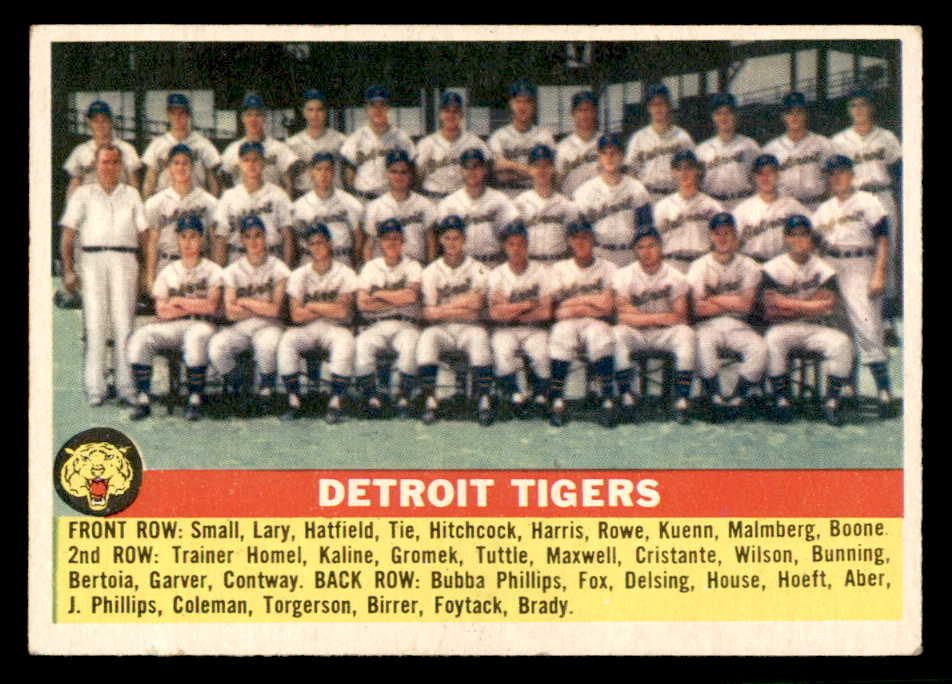 1956 Topps Baseball #213 Detroit Tigers Team EX-MT 551818